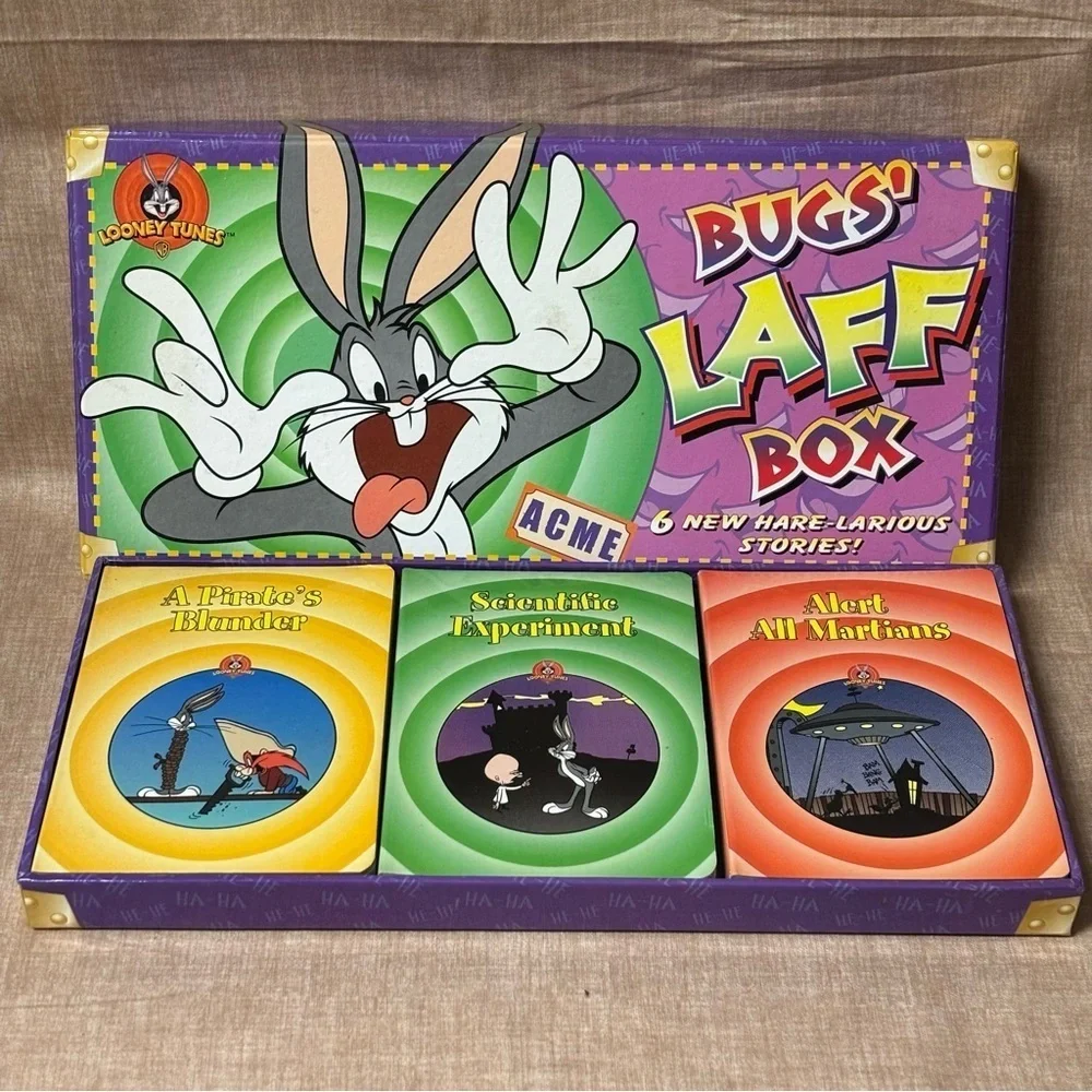 Vintage Looney Tunes Bugs Laff Box Set 6 In Box Warner Bros Kids Books